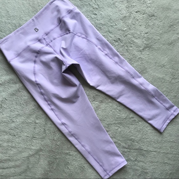 Buffbunny Collection Pants - BuffBunny Camila Crop Leggings Lilac Purple Small
